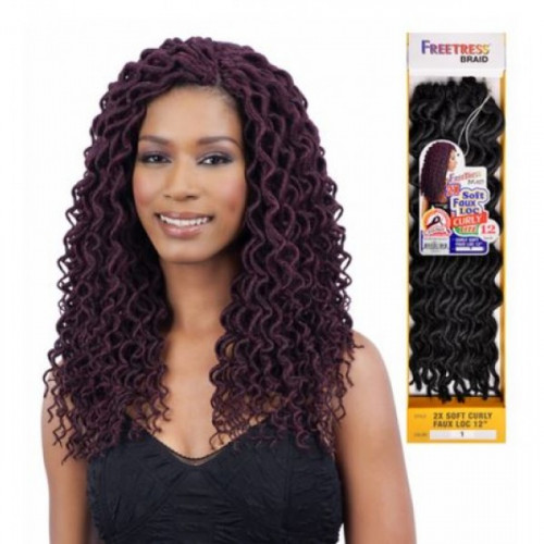 FREETRESS BRAID SYNTHETIC HAIR SOFT CURLY FAUXLOC 12"